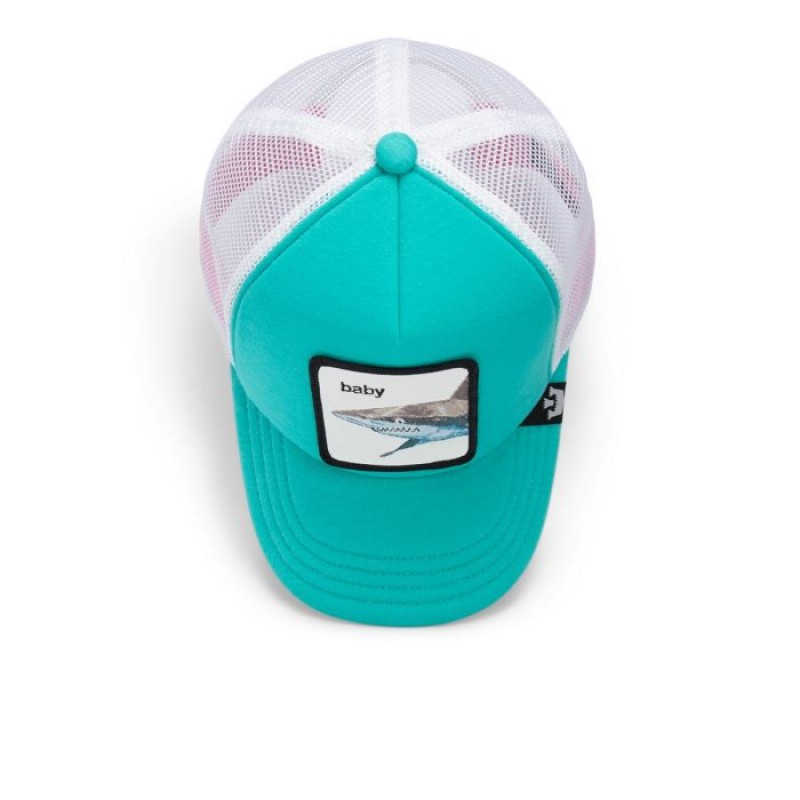 Kids Baseball Cap Do Do Doodoo Doodoo, Shark Teal Baby - Goorin Bros
